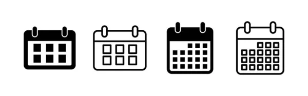 Ημερολόγιο Διάνυσμα Εικονίδιο Πινακίδα Και Σύμβολο Ημερολογίου Σύμβολο Εικονιδίων — Διανυσματικό Αρχείο