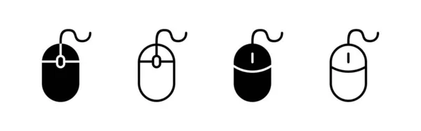 Maussymbol Vektor Klicken Sie Auf Zeichen Und Symbol Zeiger Icon — Stockvektor