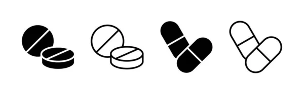 Stock vector Pills icon vector. capsule icon. Drug sign and symbol