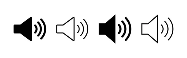 スピーカーアイコンベクトル ボリュームサインとシンボル スピーカーアイコン 音の記号 — ストックベクタ