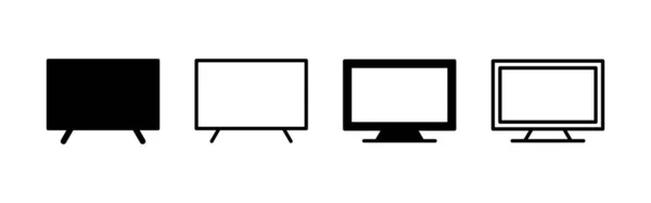 Symbolvektor Fernsehzeichen Und Symbol — Stockvektor