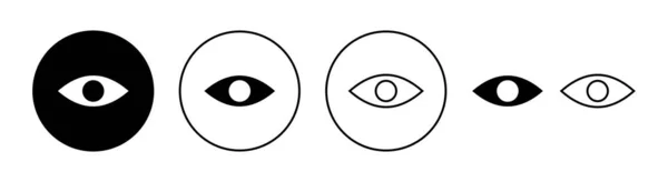 Ícone Olho Definido Para Web Aplicativo Móvel Sinal Olho Símbolo — Vetor de Stock