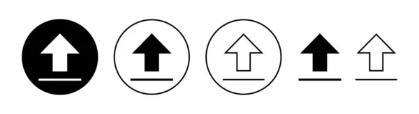Subir Conjunto Iconos Para Web Aplicación Móvil Signo Símbolo Datos — Vector de stock