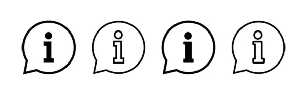 Icon Vektor Für Info Zeichen Über Uns Zeichen Und Symbol — Stockvektor