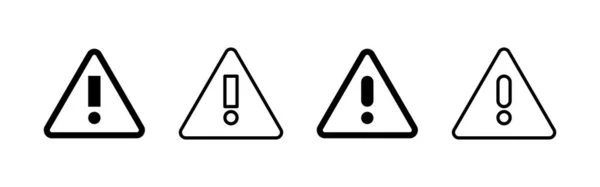 呼号危险图标向量 注意符号和符号 危险警告信号 — 图库矢量图片