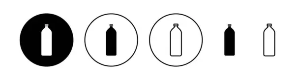 Bottle Icon Set Web Mobile App Bottle Sign Symbol — Stock Vector