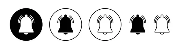 Bell Icon Призначений Веб Мобільних Додатків Знак Повідомлення Символ Дизайну — стоковий вектор