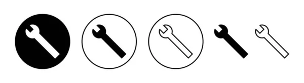 Sada Klíčů Pro Webovou Mobilní Aplikaci Ikona Opravy Značka Symbol — Stockový vektor