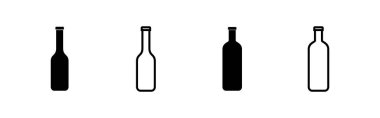 Şişe ikonu vektörü. şişe işareti ve sembol
