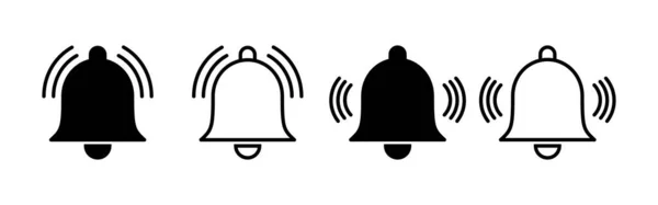 Bell Vector Icono Signo Notificación Símbolo Para Diseño Del Sitio — Vector de stock