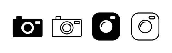 Icône Caméra Vecteur Signe Symbole Appareil Photo Icône Photographie — Image vectorielle