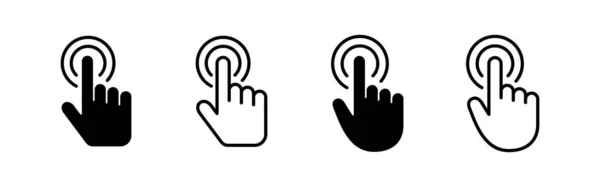 Hand Cursor Symbol Vektor Cursor Zeichen Und Symbol Handcursor Symbol — Stockvektor