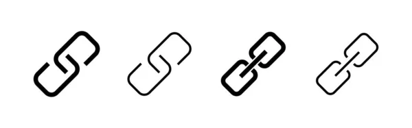 Link Icon Vektor Hyperlink Kettenzeichen Und Symbol — Stockvektor