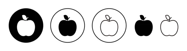 Apple Icon Set Für Web Und Mobile App Apple Zeichen — Stockvektor