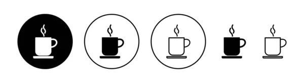 Kaffeetassen Icon Set Für Web Und Mobile App Tasse Ein — Stockvektor