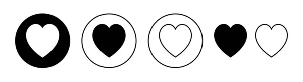 Love Icon Set Für Web Und Mobile App Herzzeichen Und — Stockvektor