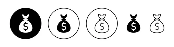 Ícone Dinheiro Definido Para Web Aplicativo Móvel Sinal Dinheiro Símbolo —  Vetores de Stock
