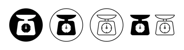 Набор Значков Веб Мобильного Приложения Масса Знака Символа — стоковый вектор