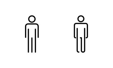 Erkek simgesi vektörü. Erkek işareti ve sembol. insan sembolü