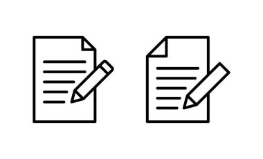 Not simgesi vektörü. not defteri işareti ve sembol