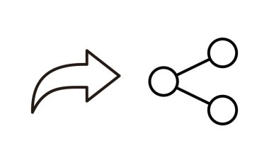 Simge vektörünü paylaş. İşaret ve sembol paylaşımı