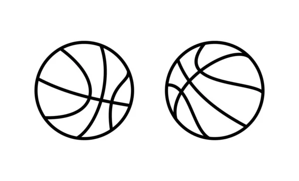 バスケットボールアイコンベクトル バスケットボールの記号と記号 — ストックベクタ