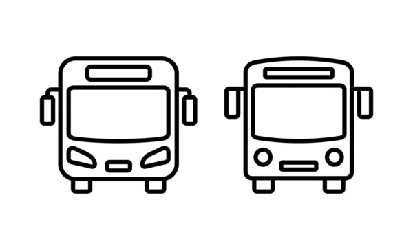 バスアイコンベクトル バスの記号と記号 — ストックベクタ