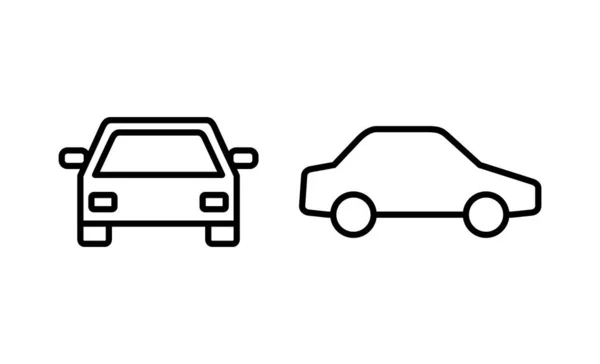 Εικονίδιο Αυτοκινήτου Σήμανση Αυτοκινήτου Και Σύμβολο Μικρό Σεντάν — Διανυσματικό Αρχείο