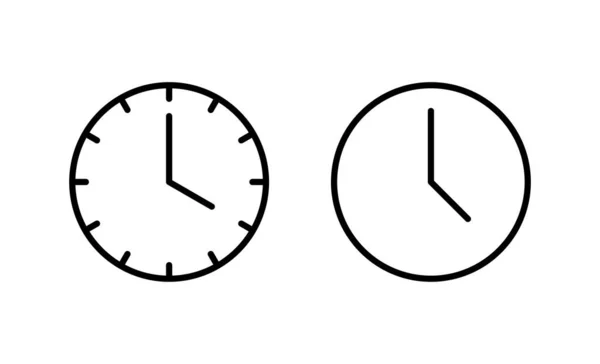 Вектор Значков Часов Знак Времени Символ Иконка — стоковый вектор