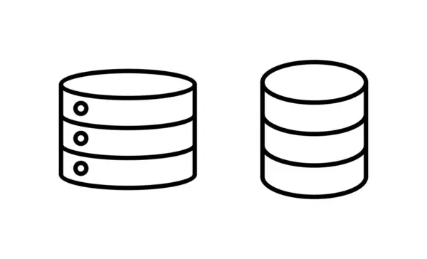 Datenbanksymbolvektor Zeichen Und Symbol Der Datenbank — Stockvektor