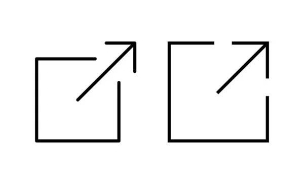 外部リンクアイコンベクトル リンクサインとシンボル ハイパーリンクシンボル — ストックベクタ