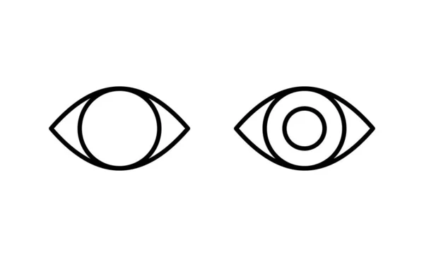 Ögonikon Vektor Ögonskylt Och Symbol Titta Och Vision Ikonen — Stock vektor