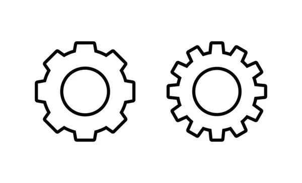 Icon Vektor Einstellen Zahnrad Zeichen Und Symbol Getriebeschild — Stockvektor
