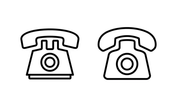 Vecteur Icône Téléphonique Signe Symbole Téléphone — Image vectorielle