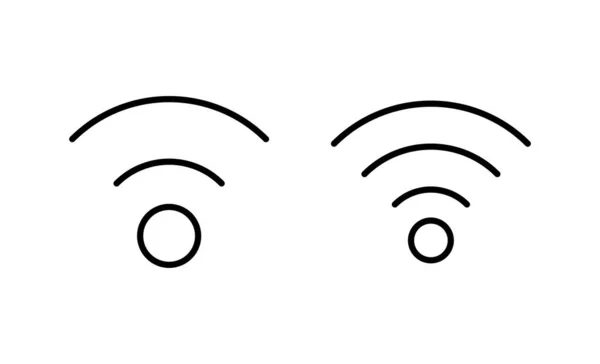 Διανυσματική Εικόνα Wifi Σήμα Και Σύμβολο Σήματος Ασύρματο Εικονίδιο — Διανυσματικό Αρχείο