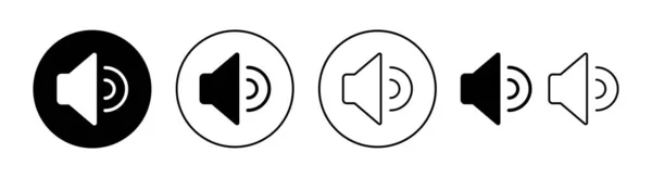 Lautsprechersymbole Für Web Und Mobile App Lautstärkezeichen Und Symbol Lautsprechersymbol — Stockvektor