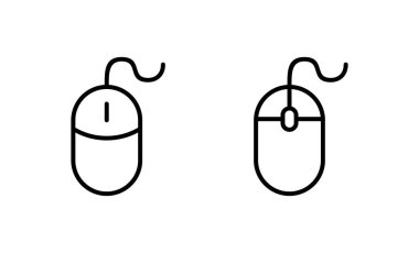 Fare simgesi vektörü. Tıklama işareti ve sembol. işaretleyici simgesi vektörü.