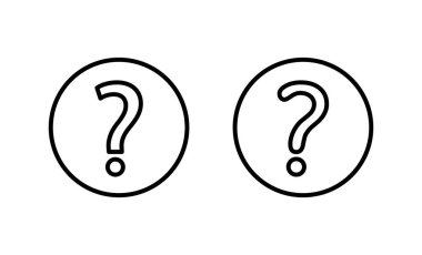 Soru simgesi vektörü. soru işareti ve sembol