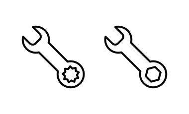 Simge vektörünü kilitle. Tamir ikonu. araç işareti ve sembol
