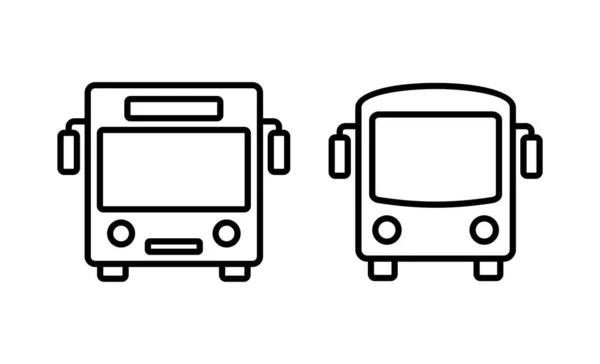 Vektor Ikony Sběrnice Značka Symbol Autobusu — Stockový vektor