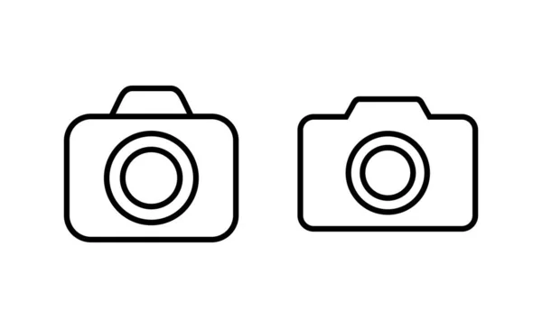 Kamera Icon Vektor Foto Kamera Zeichen Und Symbol Ikone Der — Stockvektor
