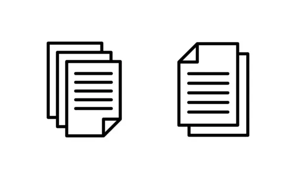 Vecteur Icône Document Panneau Symbole Papier Icône Fichier — Image vectorielle
