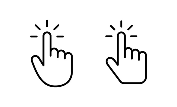 Hand Cursor Icon Vector Cursor Sign Symbol Hand Cursor Icon — Stock Vector