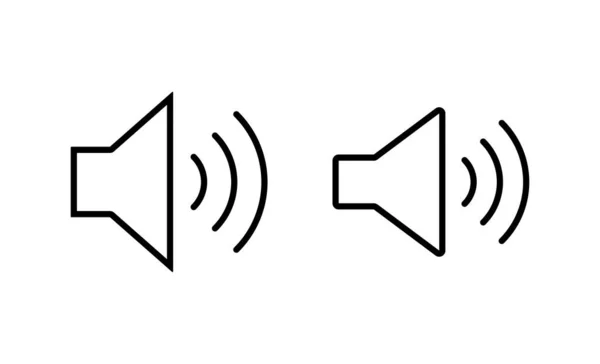 Vektor Ikony Reproduktoru Znak Hlasitosti Symbol Ikona Reproduktoru Zvukový Symbol — Stockový vektor