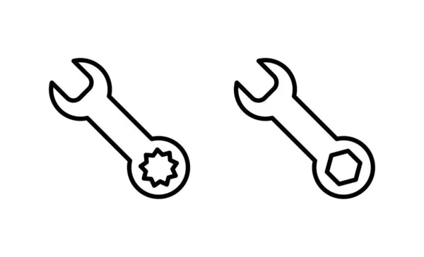 Вектор Значка Ключа Значок Ремонту Значок Інструментів Символ — стоковий вектор