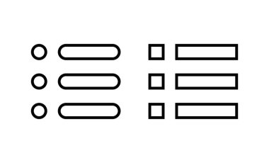 Menü simgesi vektörü. Web menü işareti ve sembol. Hamburger menüsü sembolü