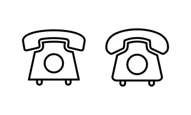 Telefon ikonu vektörü. telefon işareti ve sembol