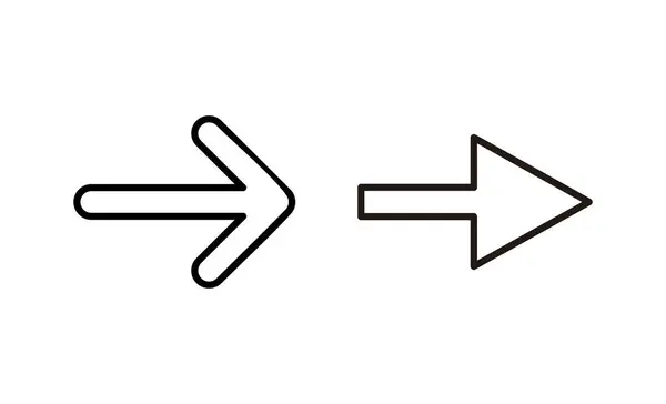 Pfeil Symbol Vektor Pfeilzeichen Und Symbol Für Webdesign — Stockvektor
