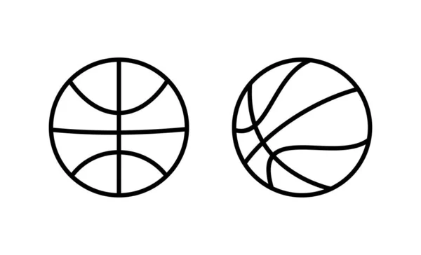 Вектор Баскетбольної Ікони Баскетбольний Знак Символ — стоковий вектор