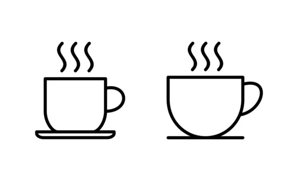 Vektor Ikony Šálku Kávy Šálek Kávy Znamení Symbol — Stockový vektor